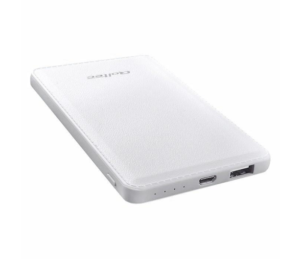 Qoltec Power Bank 4000mAh biały - 263248 - zdjęcie